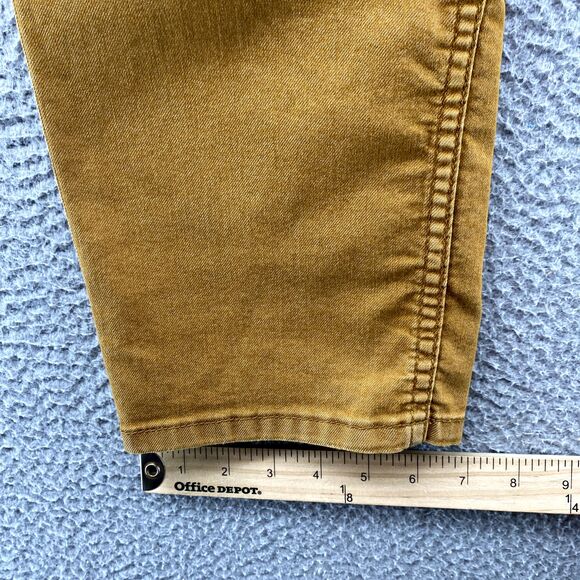 Prana Bridger Jeans Men 30x29* Orange Slim Fit Organic Cotton Performance Hiking - Picture 7 of 16